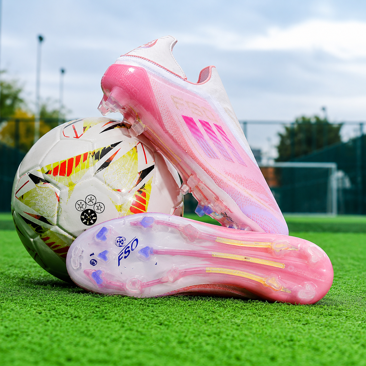 Scarpe Calcio Mondiali Uomo Allenamento Indoor Tacchetti Antiscivolo