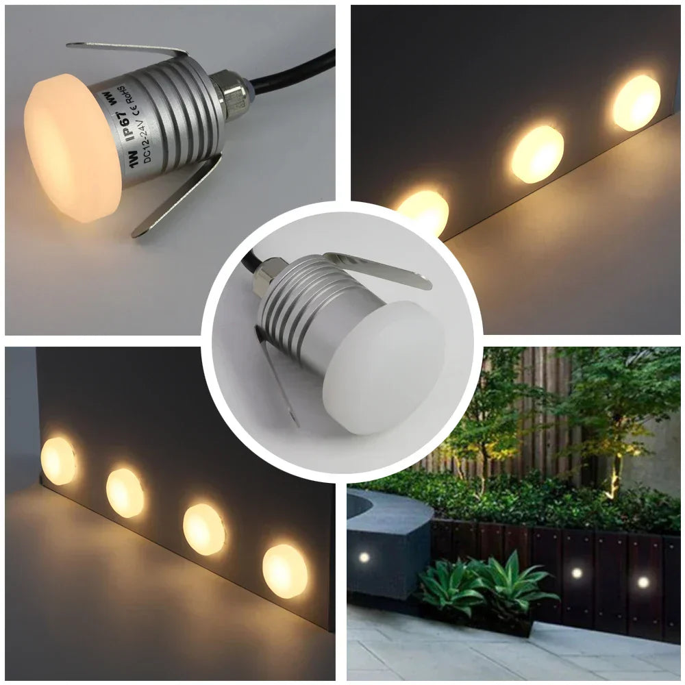 LumiGlow – Lámpara de pared LED redonda para interior y exterior – Eficiente energéticamente y resistente a la intemperie