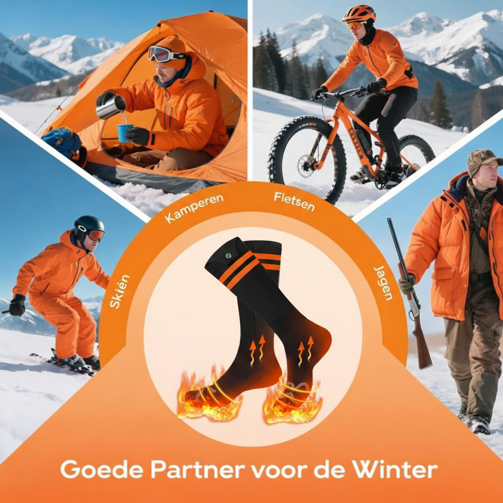 Verwarmde Sokken App Besturing 4 Warmte Instellingen