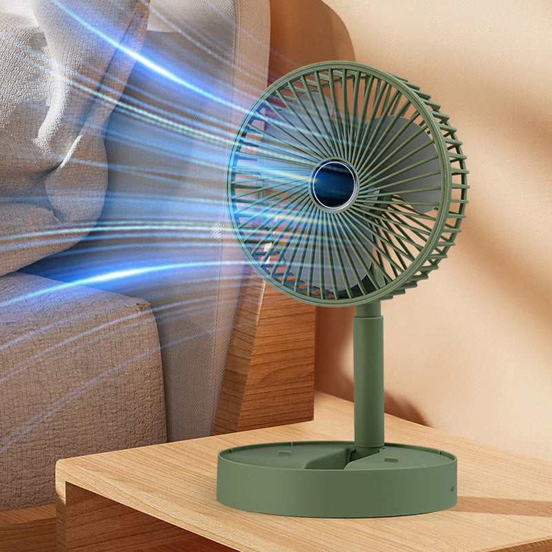 Ventilatore da tavolo telescopico pieghevole ricaricabile