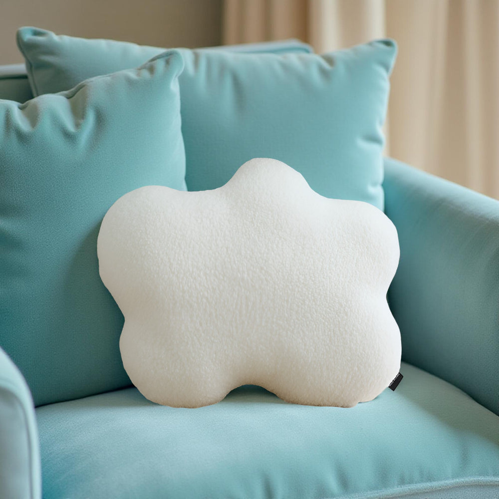 Cuscino decorativo a forma di nuvola morbido cuscino ornamentale per divano sedia