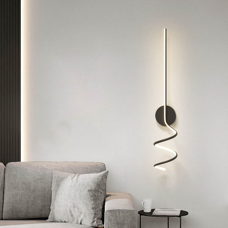 LumiArc - Lampada da parete LED con linee ad arco minimaliste e creative