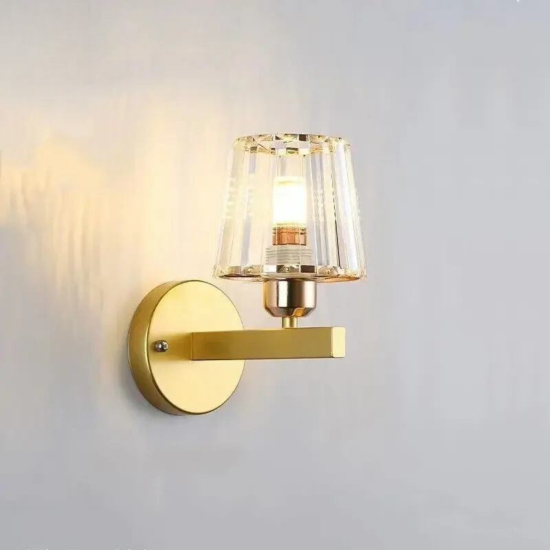 CrystalLuxe - Candeeiro de Parede Moderno com Cristais LED