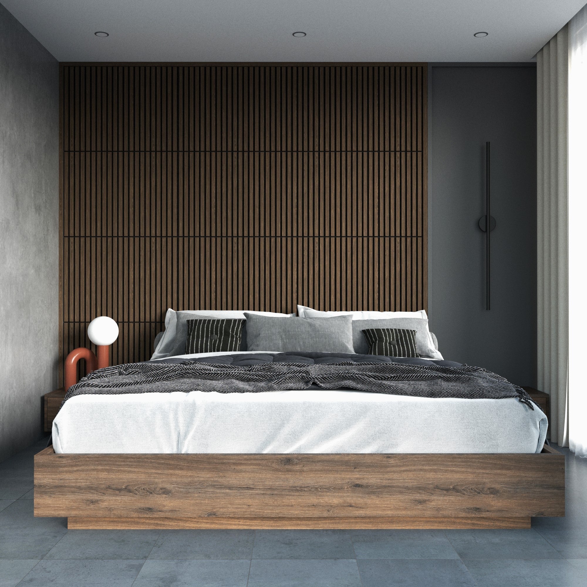 Telhas de painéis acústicos