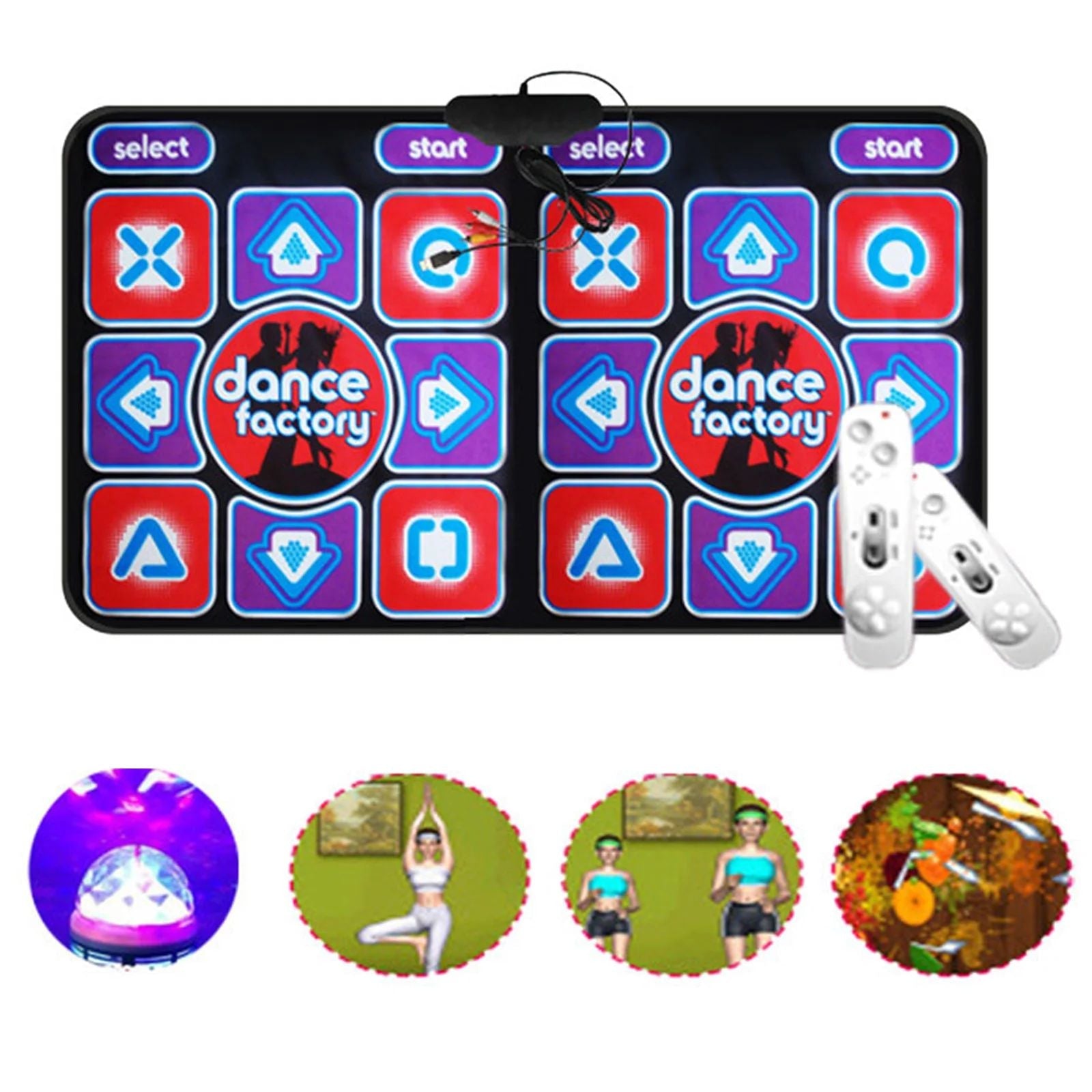 Dubbele Dansmat met Afstandsbediening - Antislip Muziekgame Mat voor Familie, Geschikt voor PC en TV - Image 3
