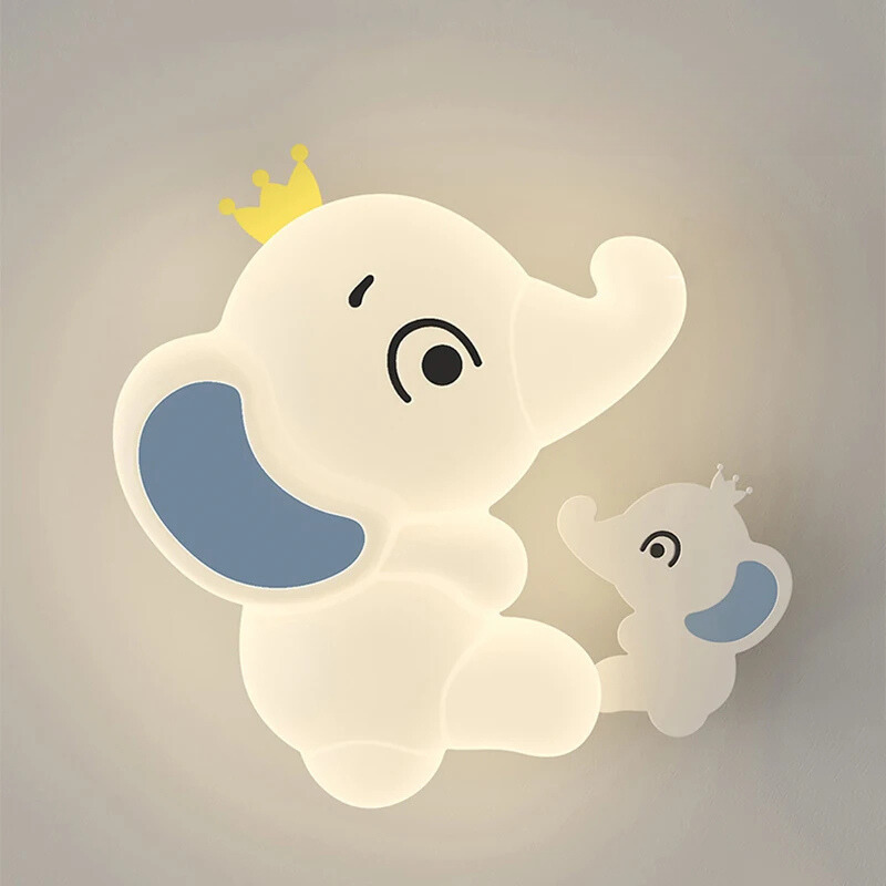 SavanneKids - Cartoon Wandlamp met Dierenmotief voor Kinderkamer