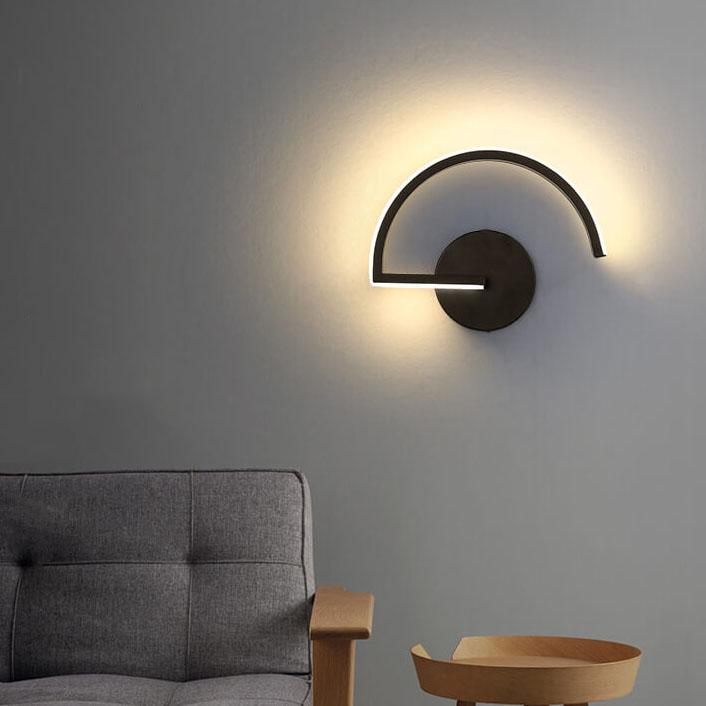 Lampada da parete LED moderna minimalista Curves Line con 1 luce