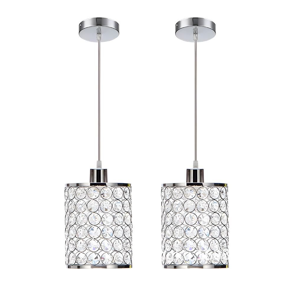 2 Pezzi Cappucci Decorativi in Cristallo