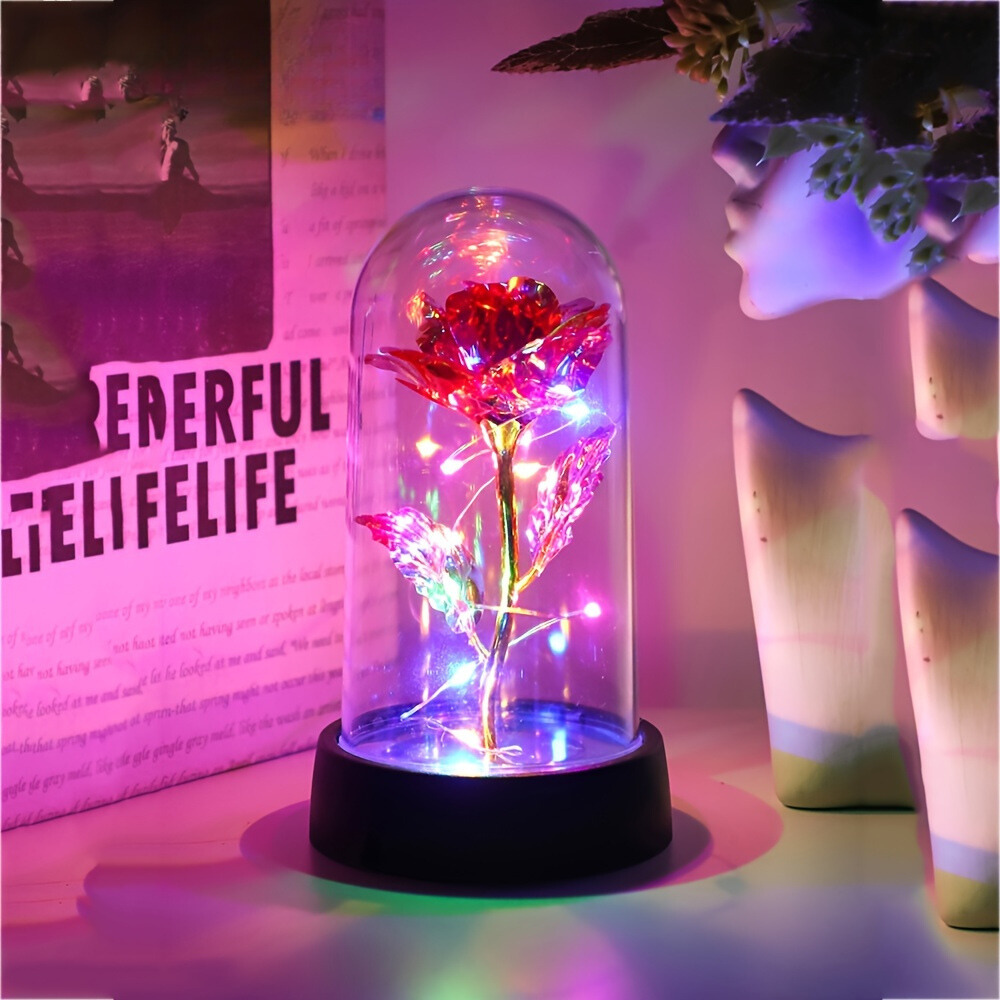 GoldenRose - Elegant Rose Flower Lamp for Gifts and Decoration