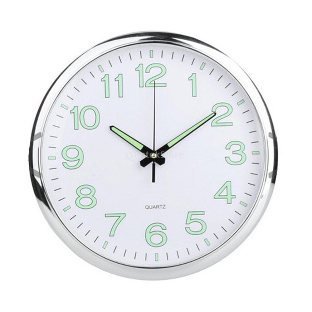 Orologio da parete in plastica fosforescente