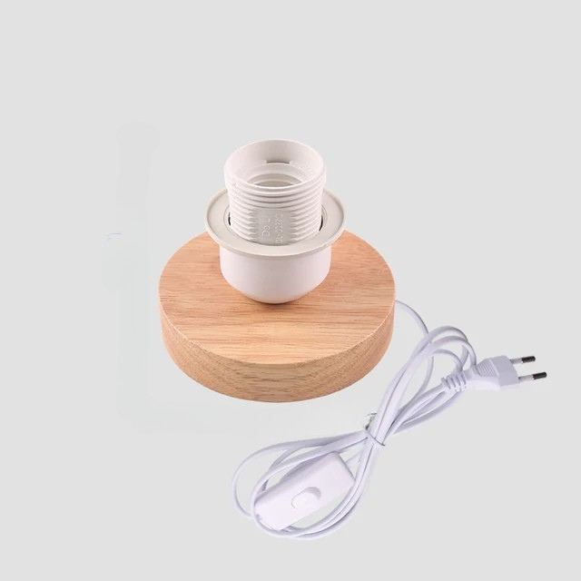RetroWood - Wooden Table Lamp with Light Bulb for Atmospheric Lighting