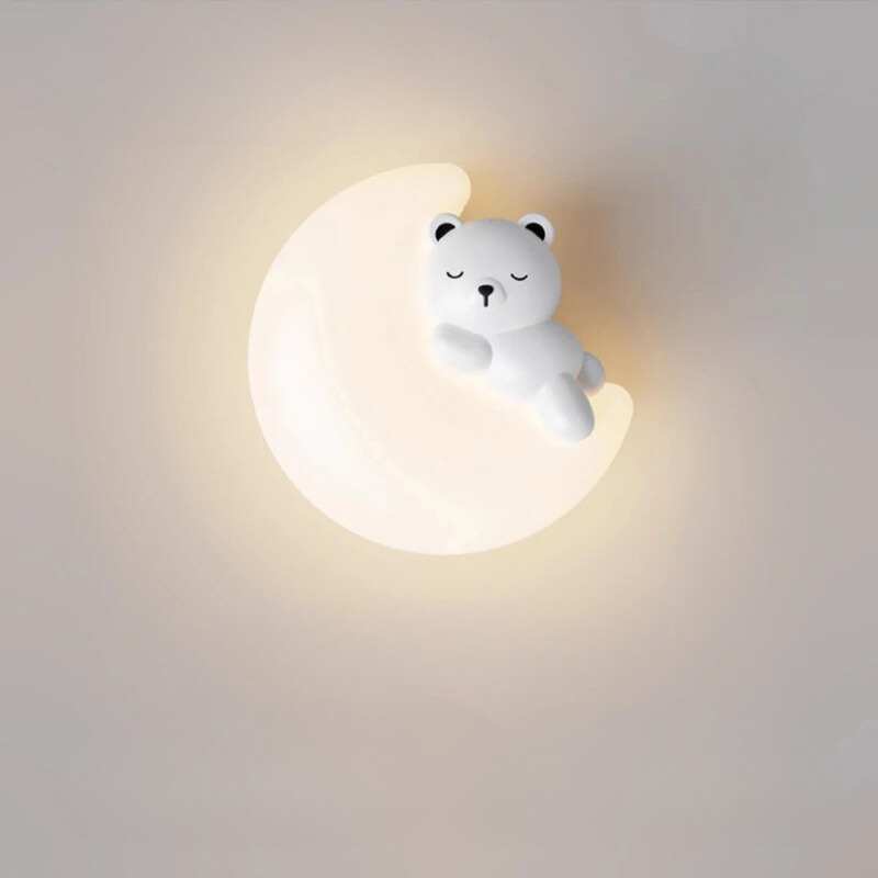 PandaLicht - Candeeiro de Parede LED Panda Sombrio para Quartos de Crianças