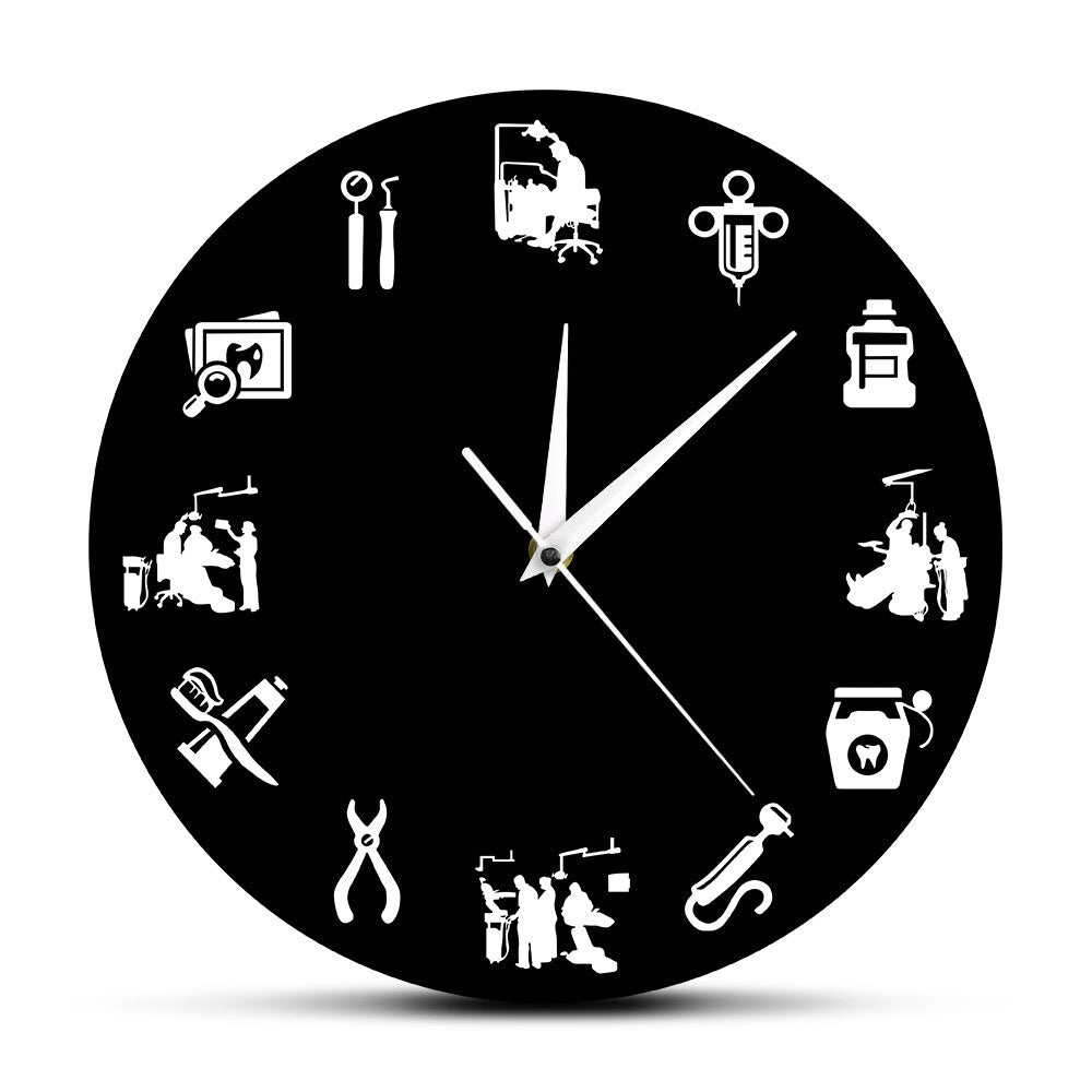 Orologio da parete Dental-Design - Orologio elegante per studi dentistici