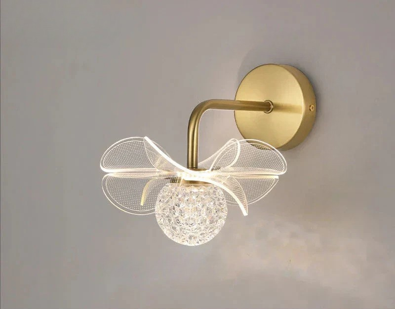 BloomGlow - Modern Flower Wall Lamp with LED Lighting