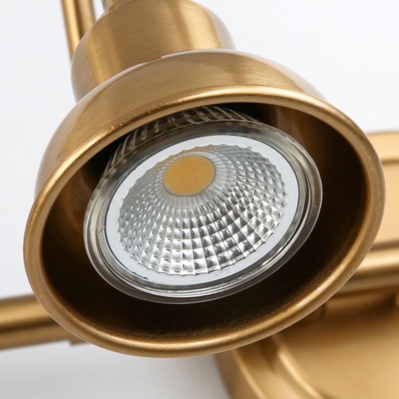 Lampada da Parete LED Ronde Vintage Aurora Oro Bagno/Camera da Letto Metallo 2/3/4 Lampade