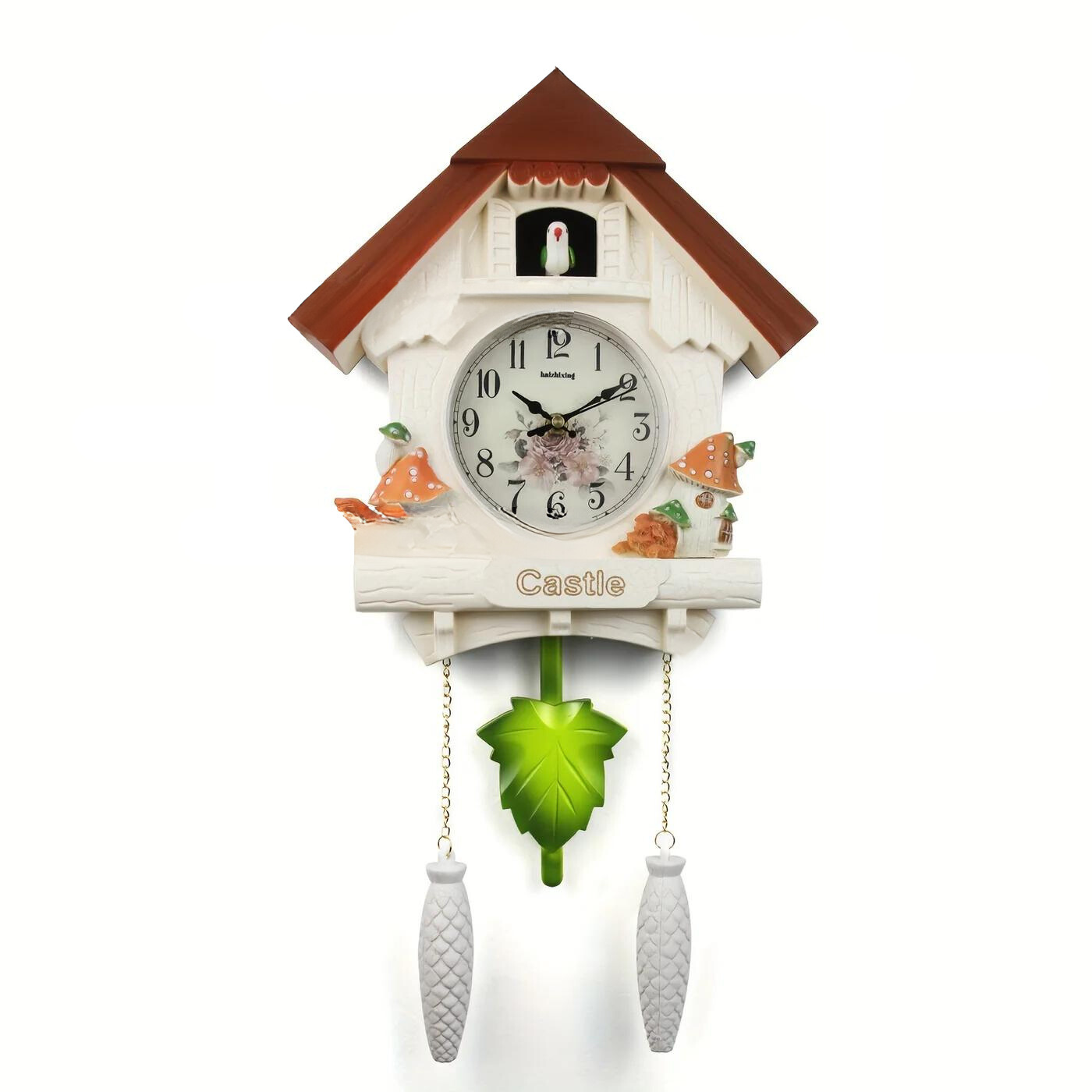 Nordic Koekoeksklok met Vogelhuisje - Dag- en Uuralarm, Pendelklok voor Woonkamer en Kantoor Decoratie