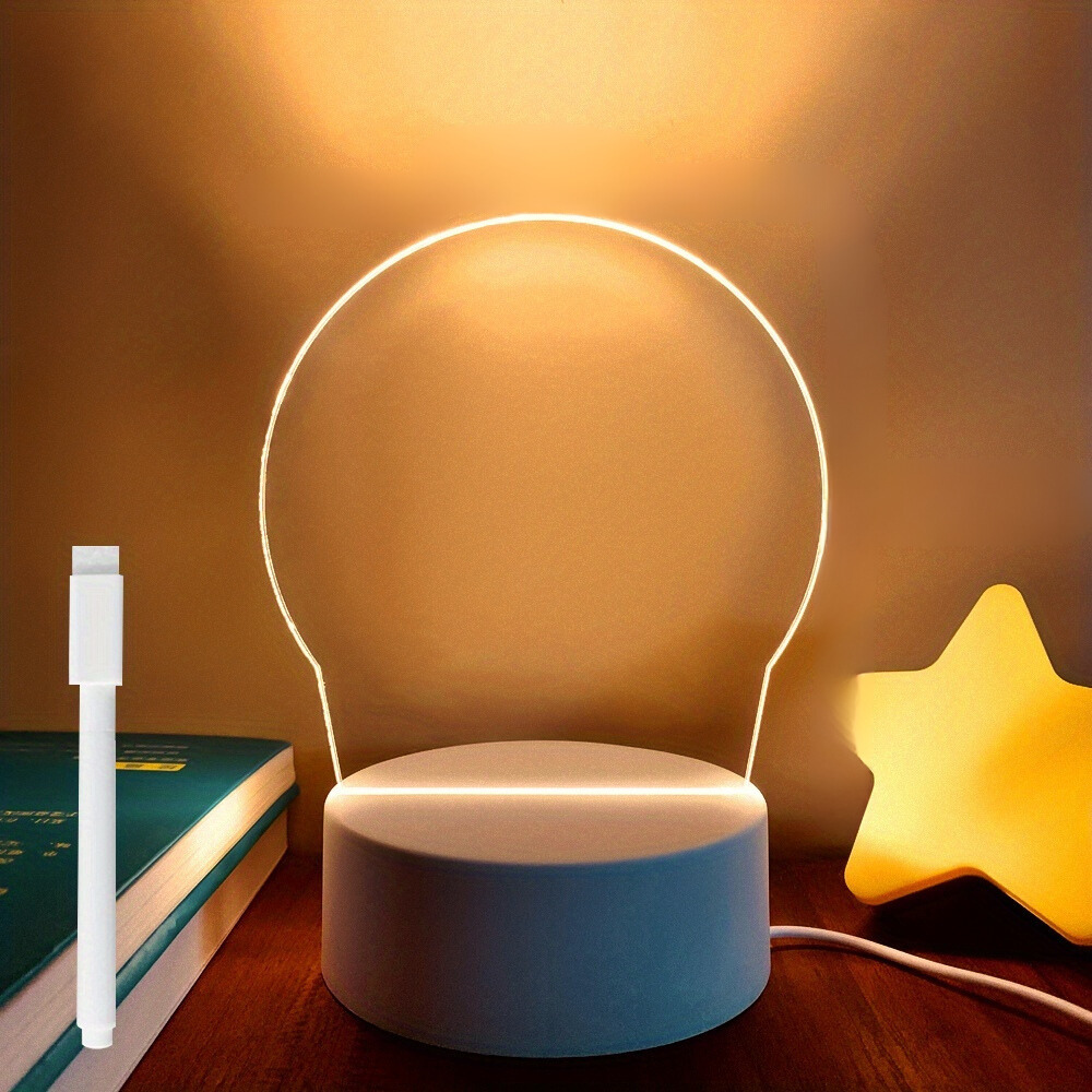 NoteGlow - LED Notice Board Night Light with USB Power Supply