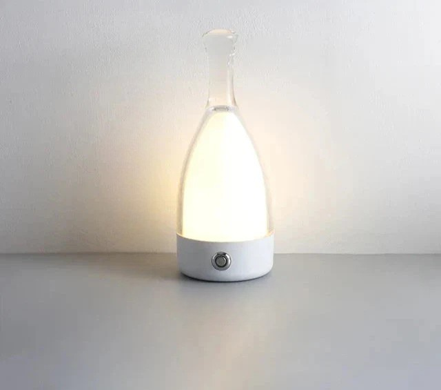 LuxeGlow - Modern Bottle Table Lamp with Dimmable LED Lighting