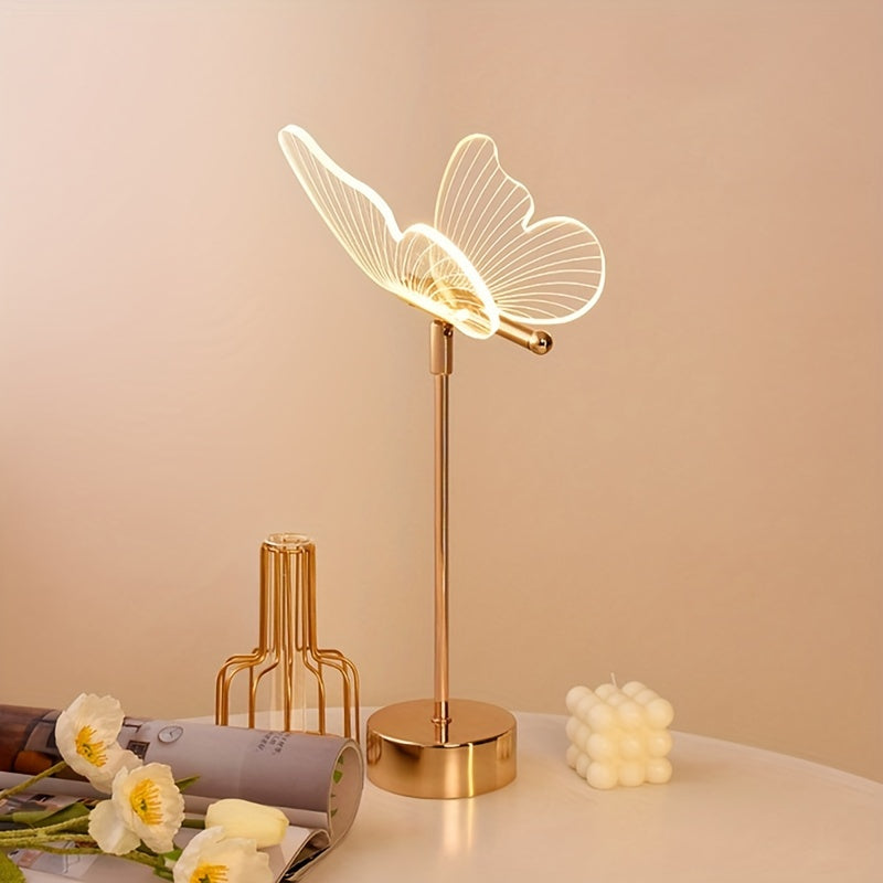 LumiButterfly - USB-powered Butterfly Table Lamp, Artistic LED Night Lamp