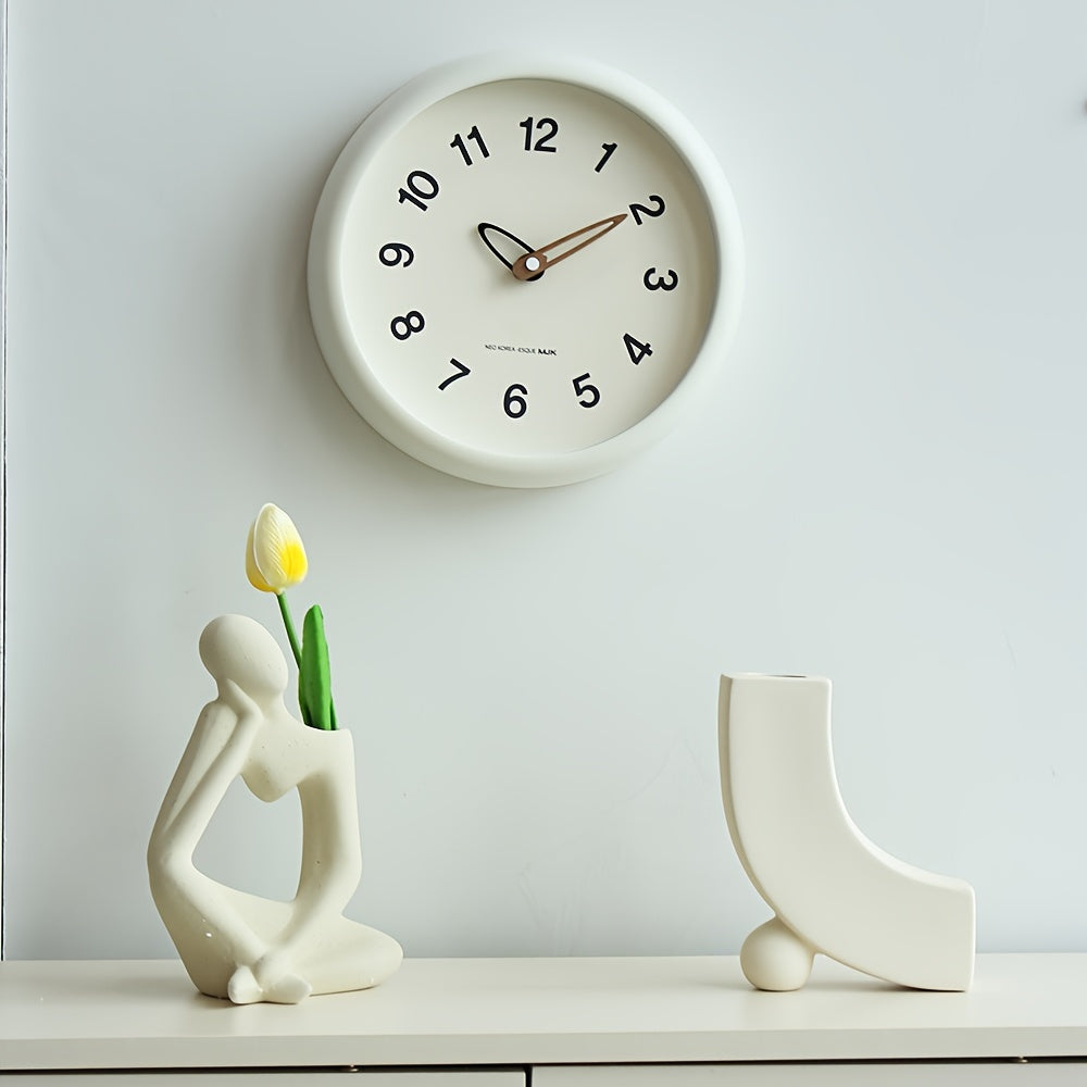 SilenceTime - Silent 10-Inch Wall Clock for Bedroom and Living Room