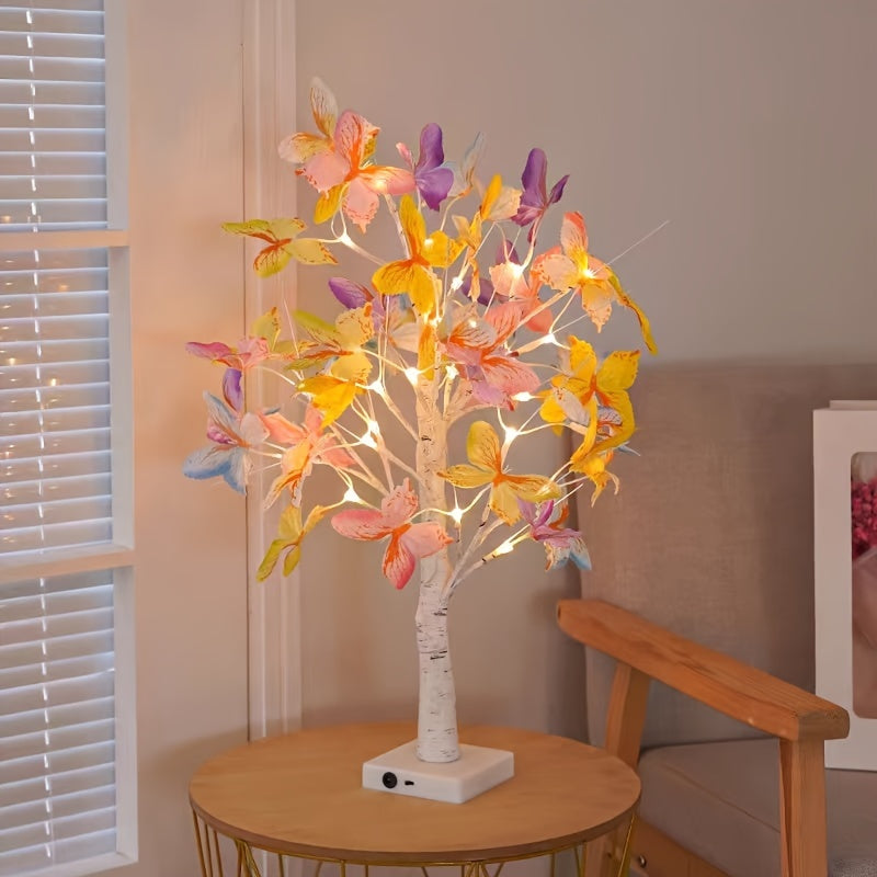 GlowBirch - Elegant LED Birch Butterfly Lamp for Rooms and Festive Atmosphere