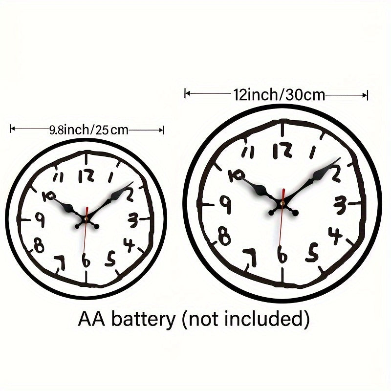 Minimalist Wooden Wall Clock – Silent, No Ticking Sound, Perfect for Home Decor