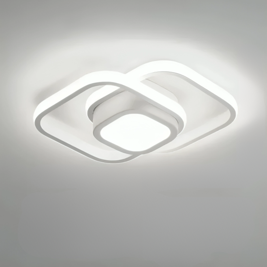 Lampada da soffitto LED moderna - 2 anelli design creativo