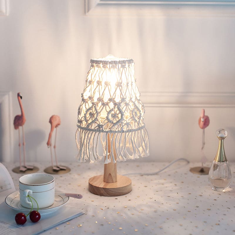 FeatherGlow - Lampada da tavolo sferica larga in vetro
