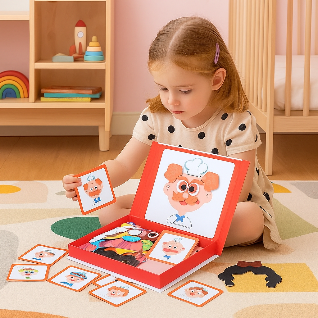 Giocattolo Educativo Puzzle Emozioni Riconoscimento Facciale