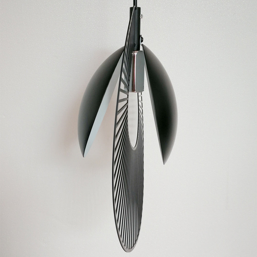 Lámpara colgante minimalista de metal negro para comedor