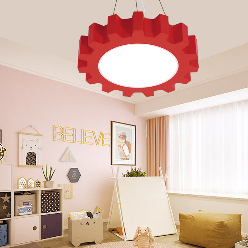 Candeeiro suspenso LED divertido para crianças - Acrílico e cores alegres