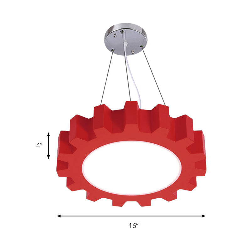 Candeeiro suspenso LED divertido para crianças - Acrílico e cores alegres