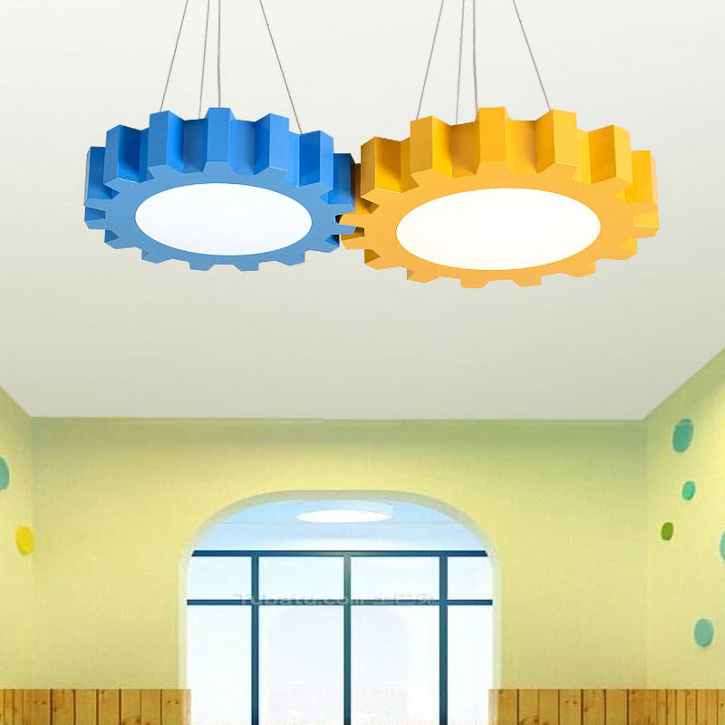 Candeeiro suspenso LED divertido para crianças - Acrílico e cores alegres