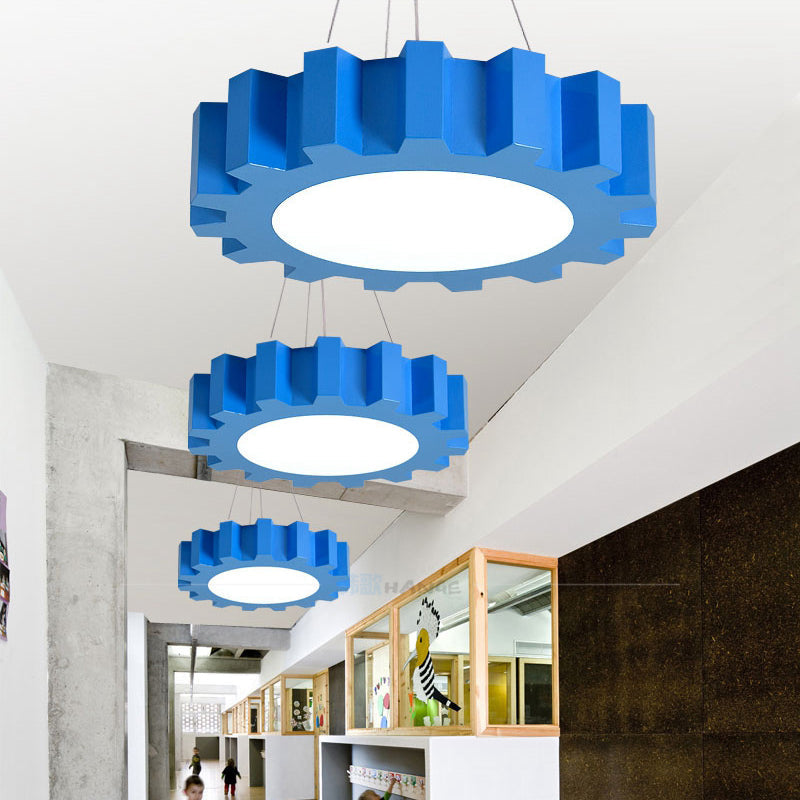 Candeeiro suspenso LED divertido para crianças - Acrílico e cores alegres
