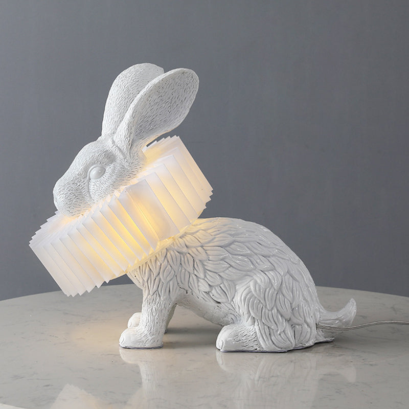 BunnyGlow - Lámpara nocturna en forma de conejo con acabado de resina