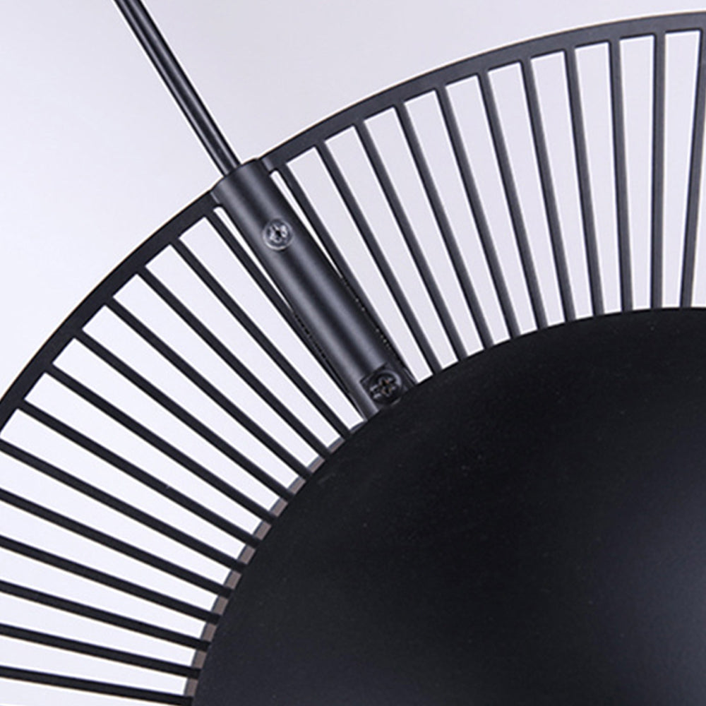 Lámpara colgante minimalista de metal negro para comedor