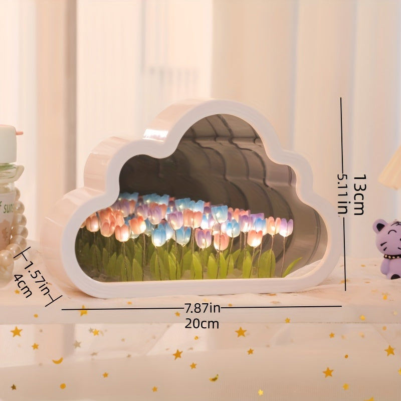 Tulip lamp - LED night light with flower design