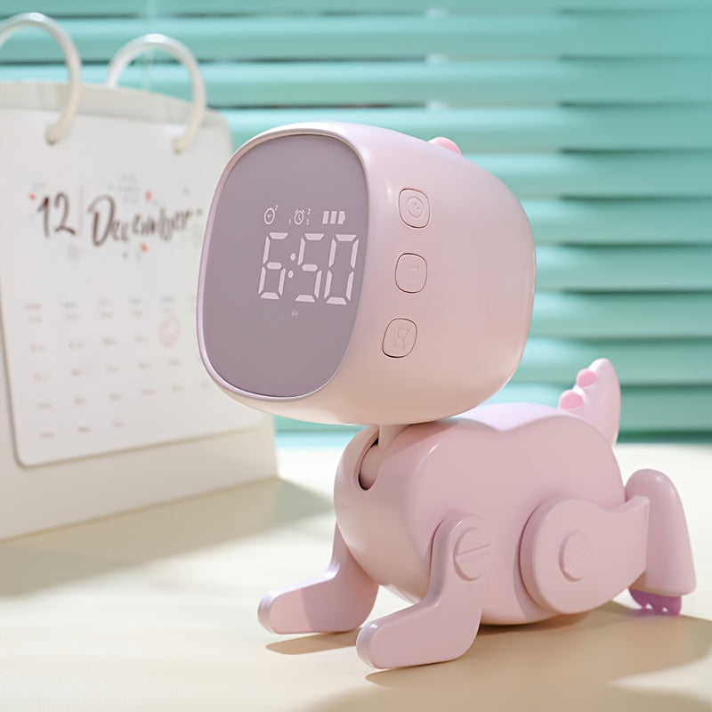TimeDino - Smart Cartoon Alarm Clock with USB Charging Port