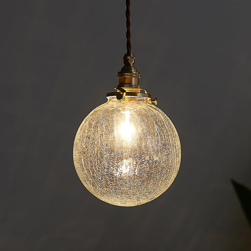 Candeeiro suspenso industrial Stellar com globo de vidro transparente Ponto de luz