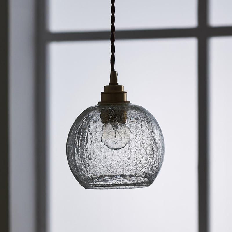Candeeiro suspenso industrial Stellar com globo de vidro transparente Ponto de luz