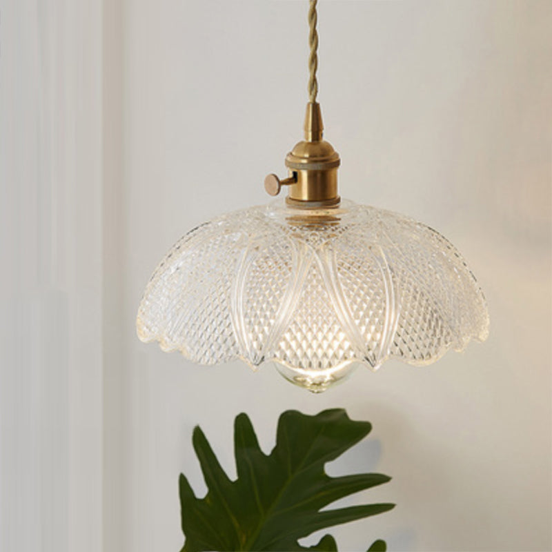 Refined Pendant Lamp - Light Glass Fixture for Restaurant