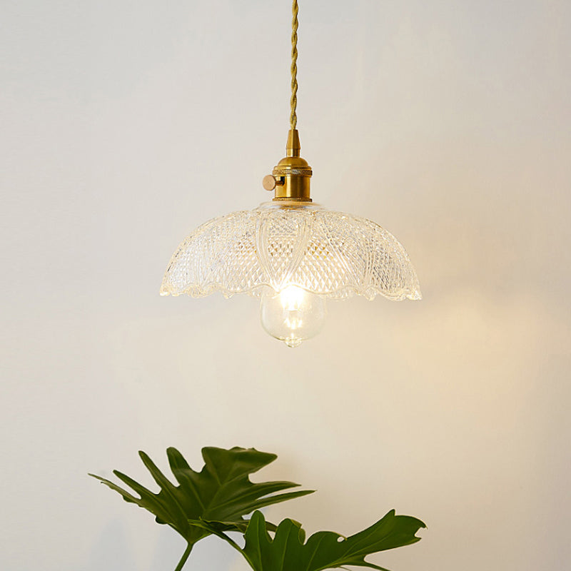 Refined Pendant Lamp - Light Glass Fixture for Restaurant