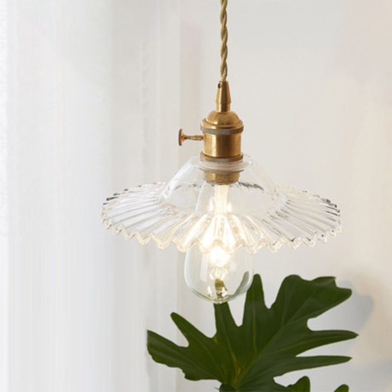 Refined Pendant Lamp - Light Glass Fixture for Restaurant