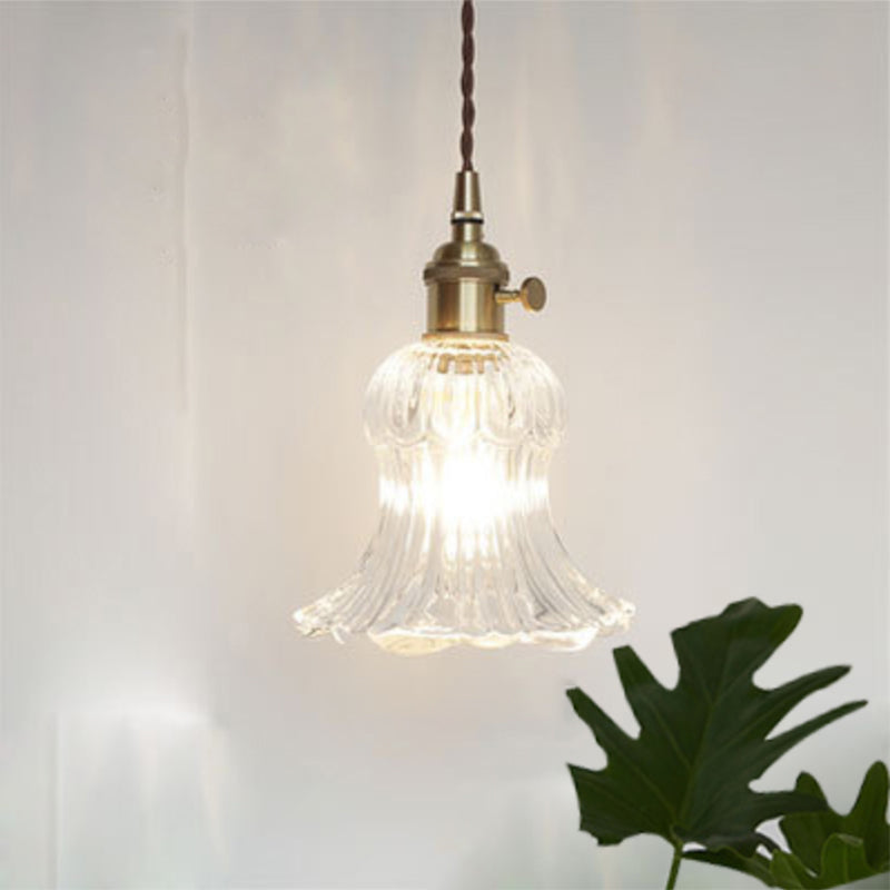 Refined Pendant Lamp - Light Glass Fixture for Restaurant