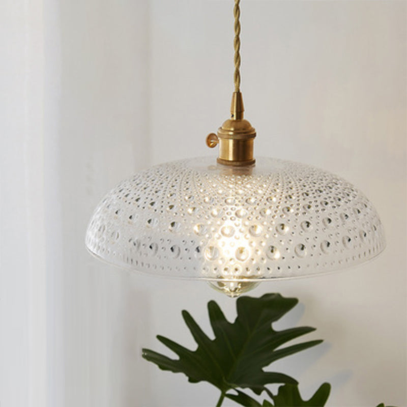 Refined Pendant Lamp - Light Glass Fixture for Restaurant
