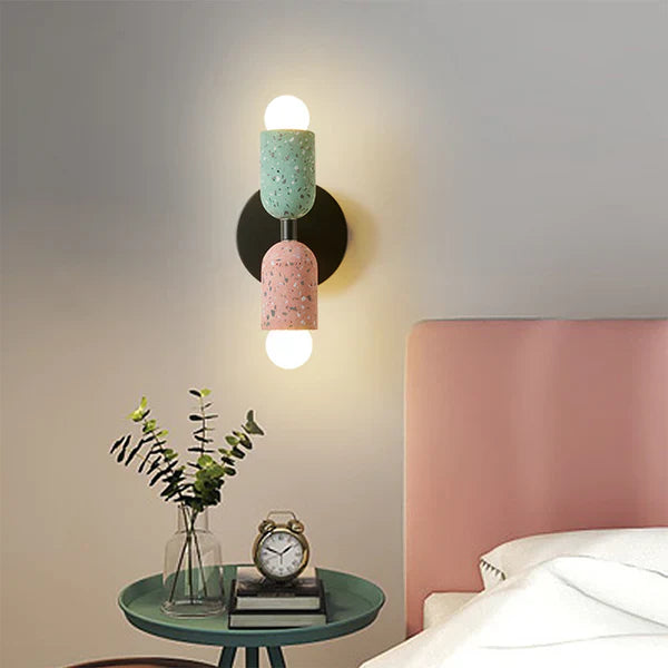 Lampada da parete creativa a doppia testa per la casa