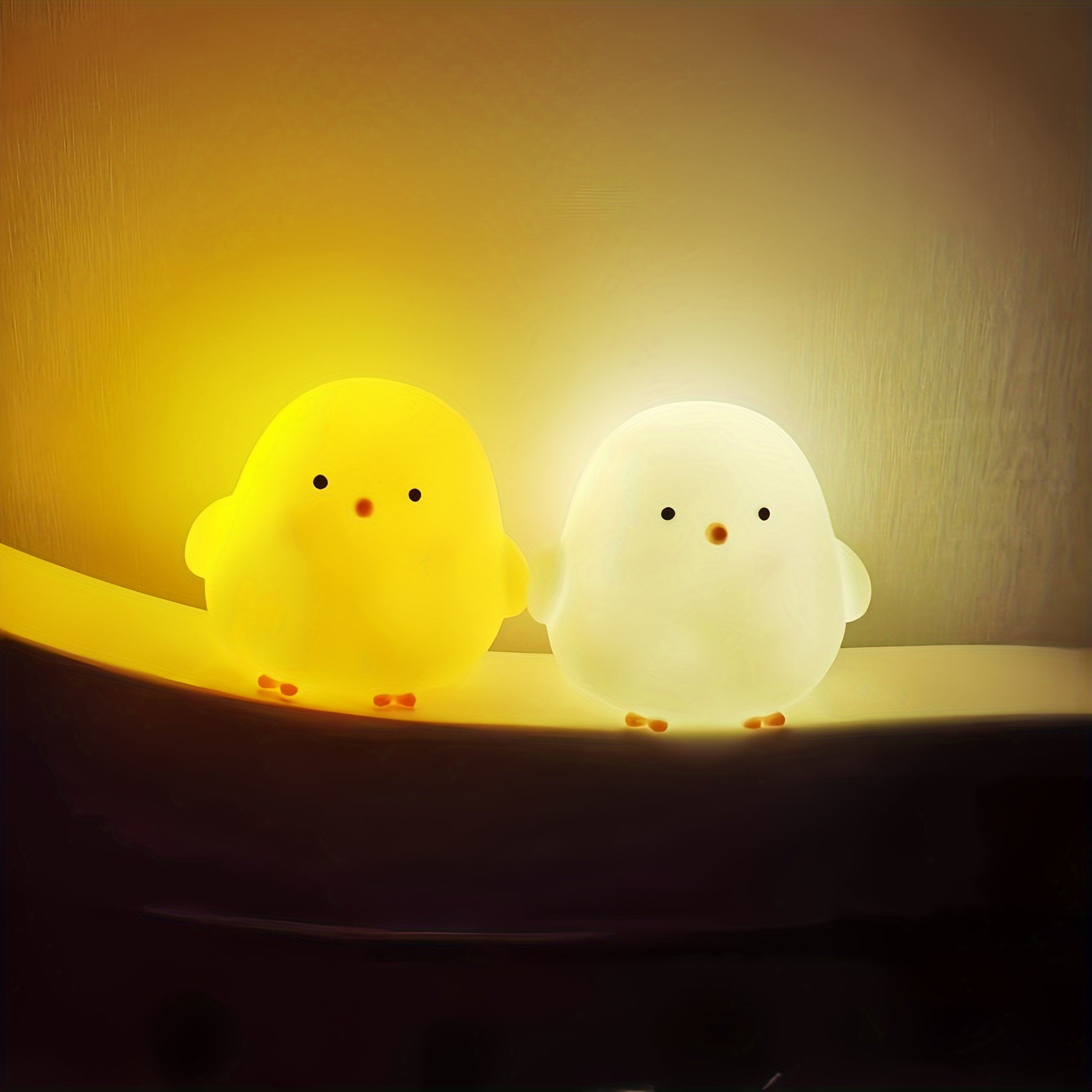 LumiKuiken - Lampada da tavolo LED affascinante con luce a misura d'occhio