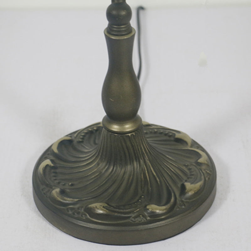 Lampada da tavolo a mezza cilindro - Lampada da comodino antica a 1 luce con catena a tirante