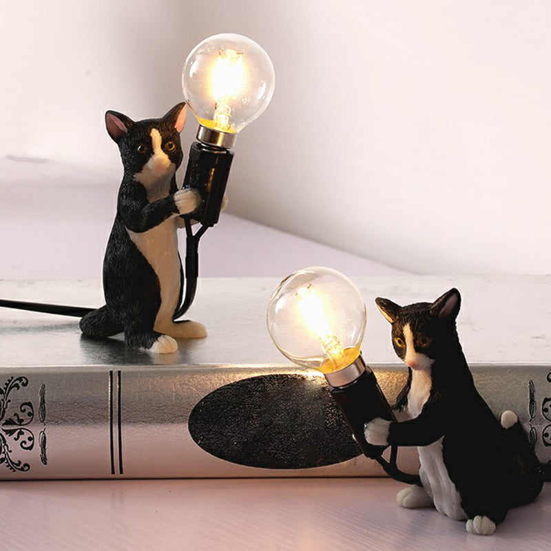 Lampada Notturna per Gattini - Lampada da Tavolo Decorativa per Cameretta Bambini