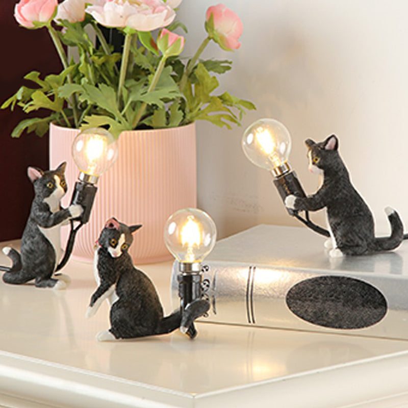 Lampada Notturna per Gattini - Lampada da Tavolo Decorativa per Cameretta Bambini